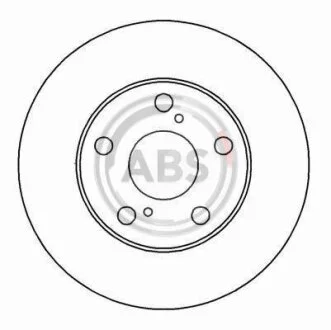 Гальмівний диск перед. Toyota Camry 91-02 (275х28) A.B.S. 16220