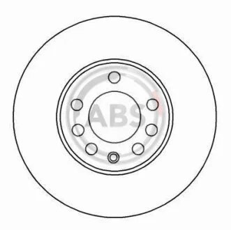 Диск гальмівний OPEL VECTRA B передн. (вир-во ABS) A.B.S. 16486