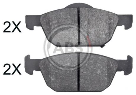 Гальмівні колодки перед. Honda Civic 12-22 (ATE) A.B.S. 35002