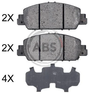 Гальмівні колодки пер. Honda Accord 12- (AKEBONO) A.B.S. 35014 (фото 1)