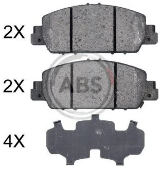 Гальмівні колодки пер. Honda Accord 12- (AKEBONO) A.B.S. 35014