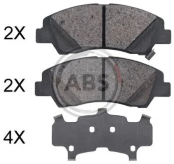 Гальмівні колодки пер. Hyundai i10 1.0-1.2 13- A.B.S. 35046