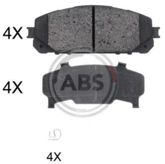 Колодка гальм. диск. передн. (ABS) A.B.S. 35047