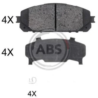 Колодка гальм. диск. передн. (вир-во ABS) A.B.S. 35047