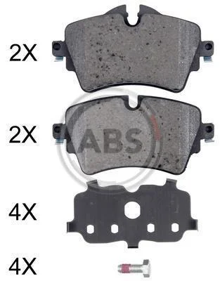 Гальмівні колодки пер. BMW X1 (F48)/ MINI Countryman (F60) 14- (LUCAS/TRW) (D диска 294mm) A.B.S. 35072 (фото 1)