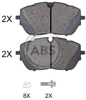 Гальмівні колодки пер. Peugeot 308 13-/508/3008 16- A.B.S. 35102