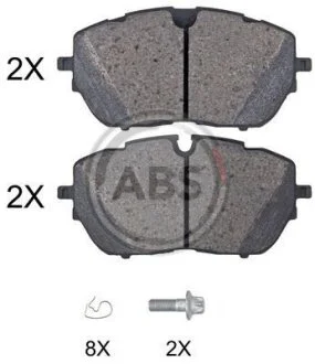 Гальмівні колодки пер. Peugeot 308 13-/508/3008 16- A.B.S. 35102