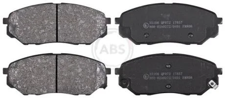 Комплект гальмівних накладок, дискове гальмо A.B.S. 35108