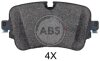 Гальмівні колодки задн. AUDI Q7/TOUAREG III 15- A.B.S. 35113 (фото 1)