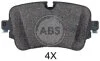 Гальмівні колодки задн. AUDI Q7/TOUAREG III 15- A.B.S. 35113 (фото 1)