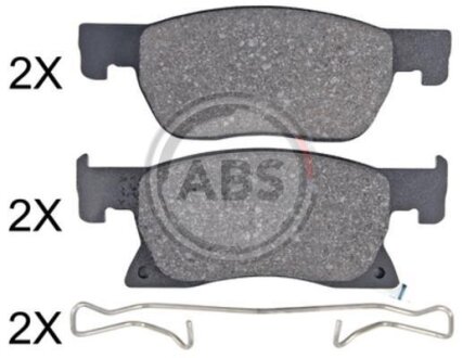 Гальмівні колодки пер. Opel Astra K 15-21 (15") (D 276mm) A.B.S. 35123