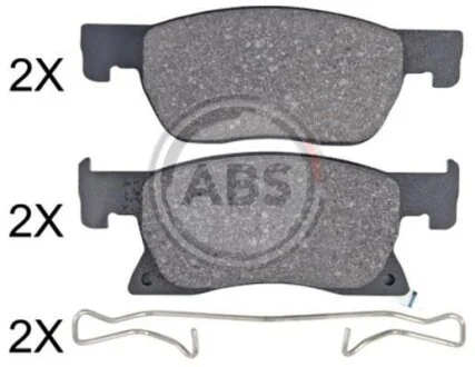 Гальмівні колодки пер. Opel Astra K 15-21 (15") (D 276mm) A.B.S. 35123