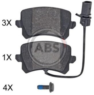 Гальмівні колодки зад. Audi RSQ3 2.5 13-18 (LUCAS/TRW) (з датчиками) A.B.S. 35132