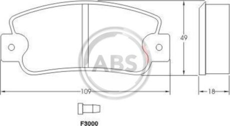 Колодки гальмівні FIAT/LANCIA/SEAT передн. A.B.S. 36518