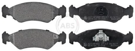 Комплект гальмівних накладок, дискове гальмо A.B.S. 36707