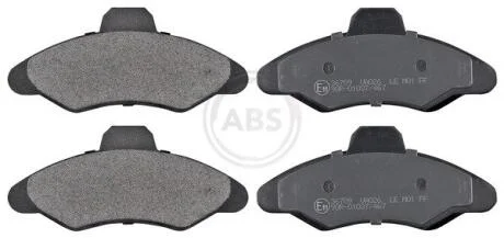 Комплект гальмівних накладок, дискове гальмо A.B.S. 36709