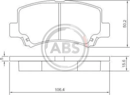 Гальмівні колодки пер. Jaggi/Kimo/Wagon R 98- (AKEBONO) A.B.S. 37086
