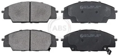 Комплект гальмівних накладок, дискове гальмо A.B.S. 37174