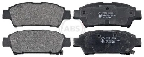 Комплект гальмівних накладок, дискове гальмо A.B.S. 37228