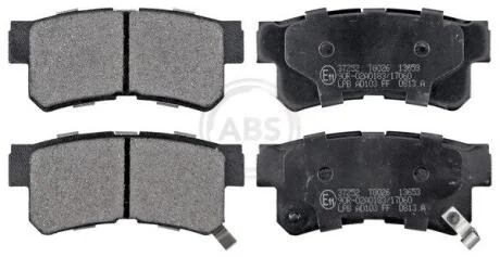 Комплект гальмівних накладок, дискове гальмо A.B.S. 37252
