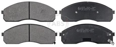 Комплект гальмівних накладок, дискове гальмо A.B.S. 37275