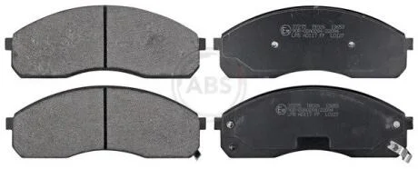 Комплект гальмівних накладок, дискове гальмо A.B.S. 37275