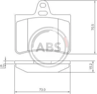 Комплект гальмівних колодок A.B.S. 37276