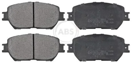 Комплект гальмівних накладок, дискове гальмо A.B.S. 37356