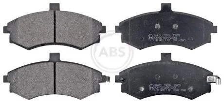 Комплект гальмівних накладок, дискове гальмо A.B.S. 37403