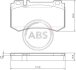 Гальмівні колодки зад. MB W211/W220/W221 01-13 (brembo) (111.6x63.8x16.5) A.B.S. 37454 (фото 1)