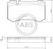 Гальмівні колодки зад. MB W211/W220/W221 01-13 (brembo) (111.6x63.8x16.5) A.B.S. 37454 (фото 1)
