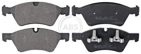 Комплект гальмівних накладок, дискове гальмо A.B.S. 37507