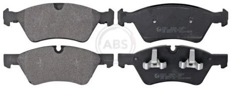 Комплект гальмівних накладок, дискове гальмо A.B.S. 37507