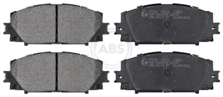 Комплект гальмівних накладок, дискове гальмо A.B.S. 37542