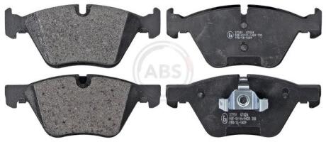Комплект гальмівних накладок, дискове гальмо A.B.S. 37551