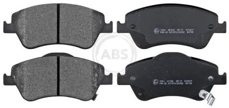 Комплект гальмівних накладок, дискове гальмо A.B.S. 37620