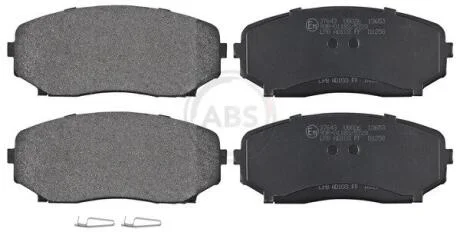 Комплект гальмівних накладок, дискове гальмо A.B.S. 37643