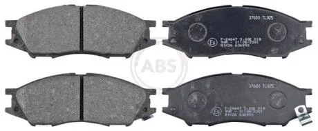 Комплект гальмівних накладок, дискове гальмо A.B.S. 37680