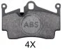 Гальмівні колодки зад. Boxster (987/982)/Cayman (981/987) 04- (BREMBO) A.B.S. 37697 (фото 1)