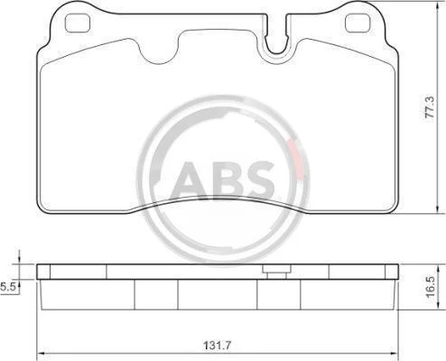 Колодка гальм. диск. передн. (вир-во ABS) A.B.S. 37712 (фото 1)