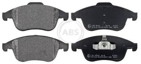 Комплект гальмівних накладок, дискове гальмо A.B.S. 37749