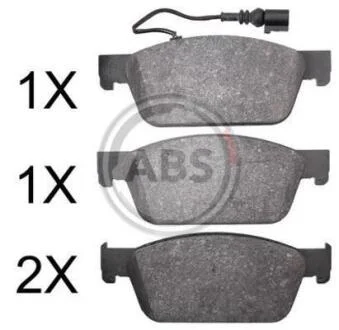 Колодка гальм. диск. передн. (ABS) A.B.S. 37767