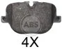 Гальмівні колодки задн. Range Rover III/Sport 4.4D/5.0 09-13 A.B.S. 37802 (фото 1)