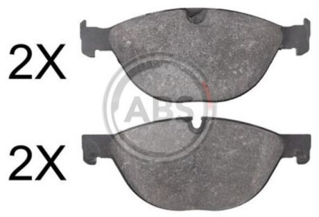 Гальмівні колодки пер. BMW 5 (E60) 3.0d 04-/Jaguar XK/XF 2.0-5.0 09-19 (ATE) A.B.S. 37807