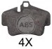 Гальмівні колодки зад. 911 (997)/718 Boxter (982) 04- (121.3x86.1x16.8) (BREMBO) A.B.S. 37823 (фото 1)