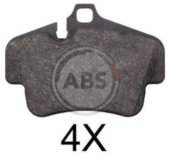 Гальмівні колодки зад. 911 (997)/718 Boxter (982) 04- (121.3x86.1x16.8) (BREMBO) A.B.S. 37823
