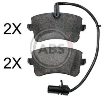 Гальмівні колодки зад. Audi A6 10- (LUCAS/TRW) A.B.S. 37830
