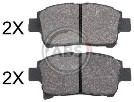 Гальмівні колодки пер. Toyota Yaris/Prius 99-05 (akebono) A.B.S. 37834