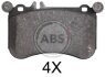 Гальмівні колодки пер. MB S-Class (W221/W222)/E-Class (W212) 11-17 (BREMBO) A.B.S. 37902 (фото 1)