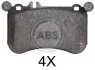 Гальмівні колодки пер. MB S-Class (W221/W222)/E-Class (W212) 11-17 (BREMBO) A.B.S. 37902 (фото 1)